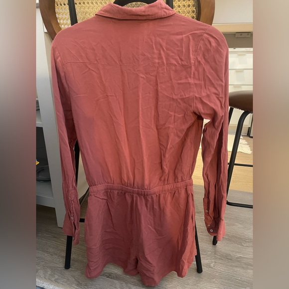 Rust Button-Up Dress - Picture 2 of 2